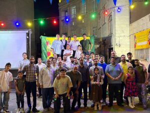 عکس دسته جمعی عوامل پس از مراسم