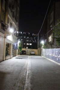 بیرون حسینیه قبل از مراسمات